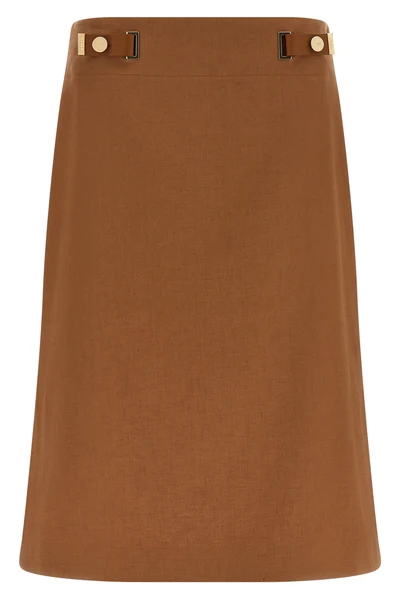 the fendi midi skirt redefines everyday elegance through a flared silhouette