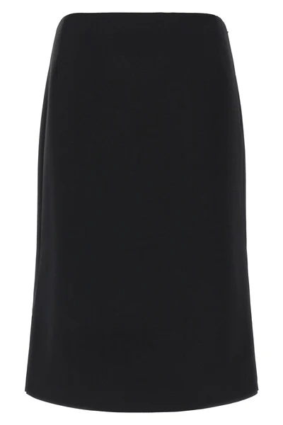 the fendi midi skirt defines sartorial precision through a pencil silhouette