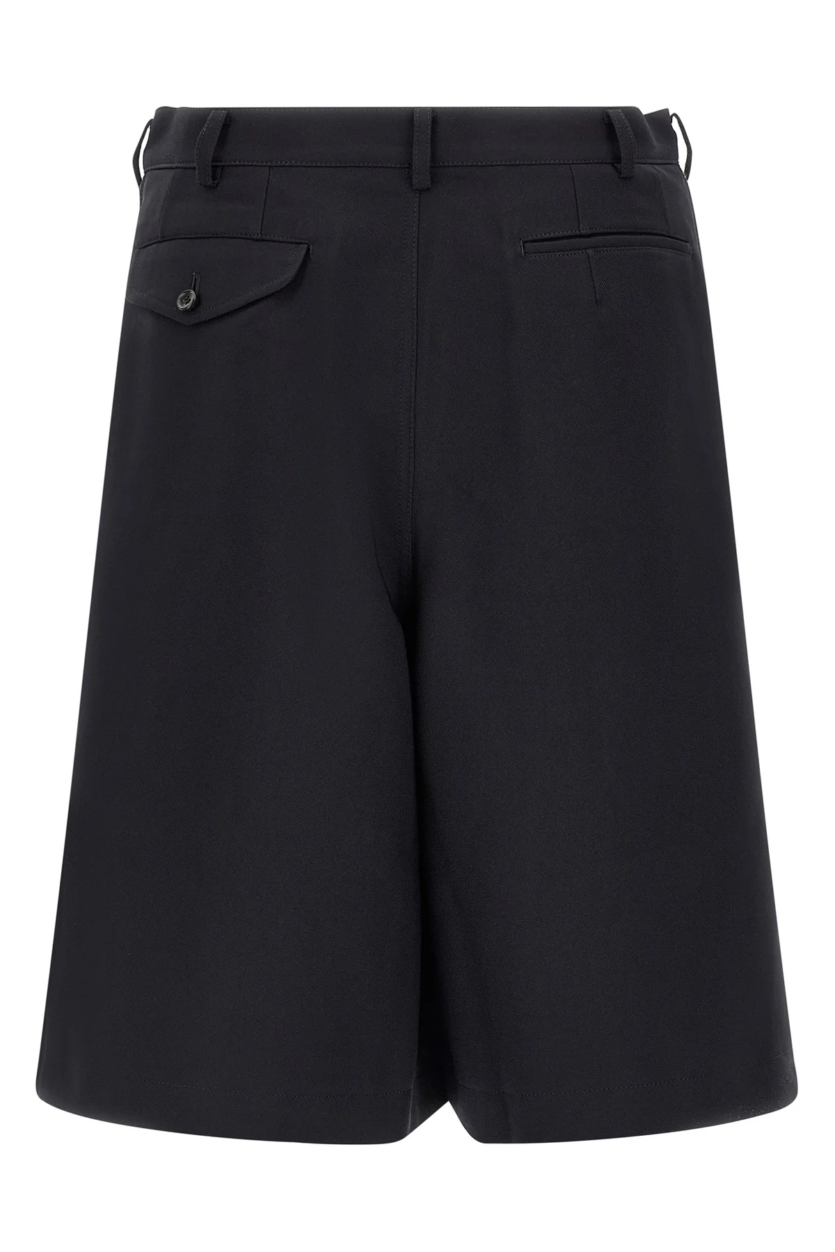 bermuda shorts in herringbone fabric