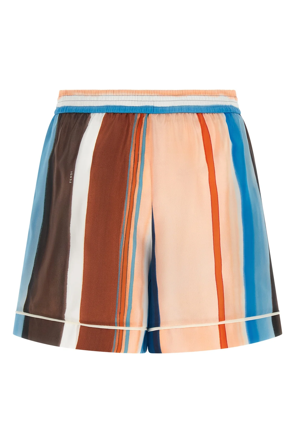 fendi shorts represent an exercise in fluid tailoring and chromatic design