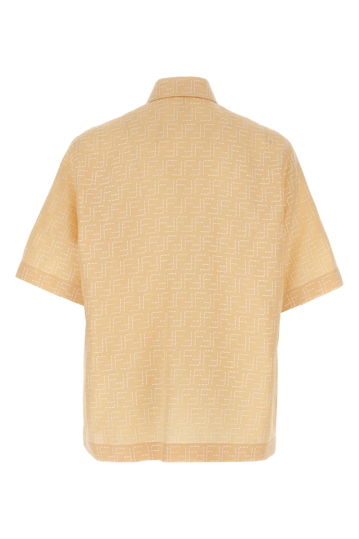 FENDI L ff linen jacquard shirt