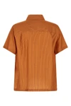 the fendi comfort silk shirt features a relaxed model defined by a classic bowli