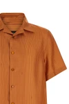 the fendi comfort silk shirt features a relaxed model defined by a classic bowli