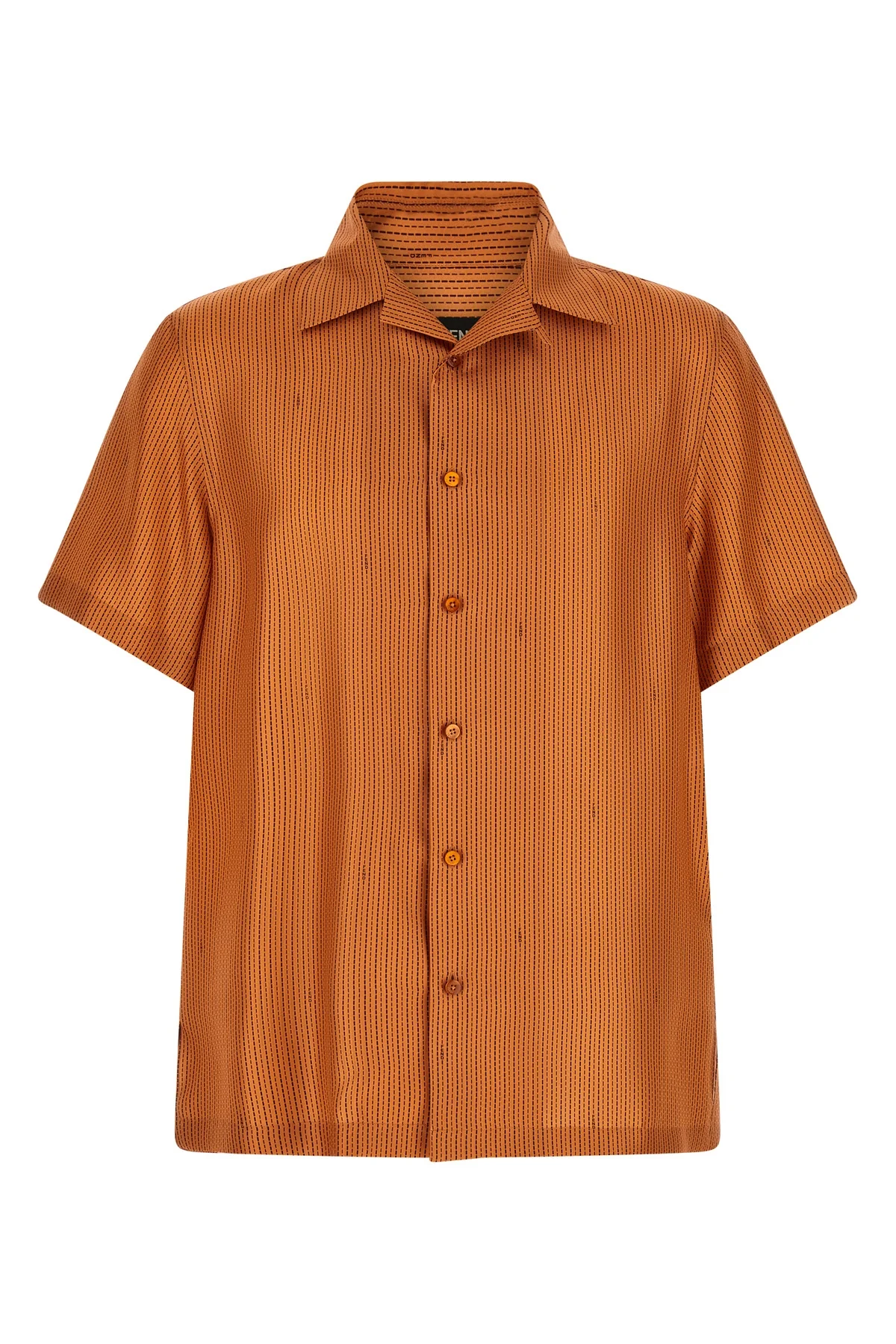 FENDI L the fendi comfort silk shirt features a relaxed model defined by a classic bowli