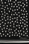 polka dot silk chiffon scarf