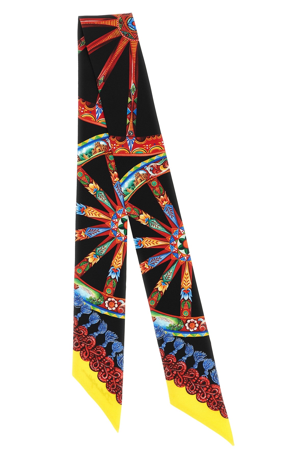 DOLCE amp; GABBANA OS carretto print silk twill bandeau