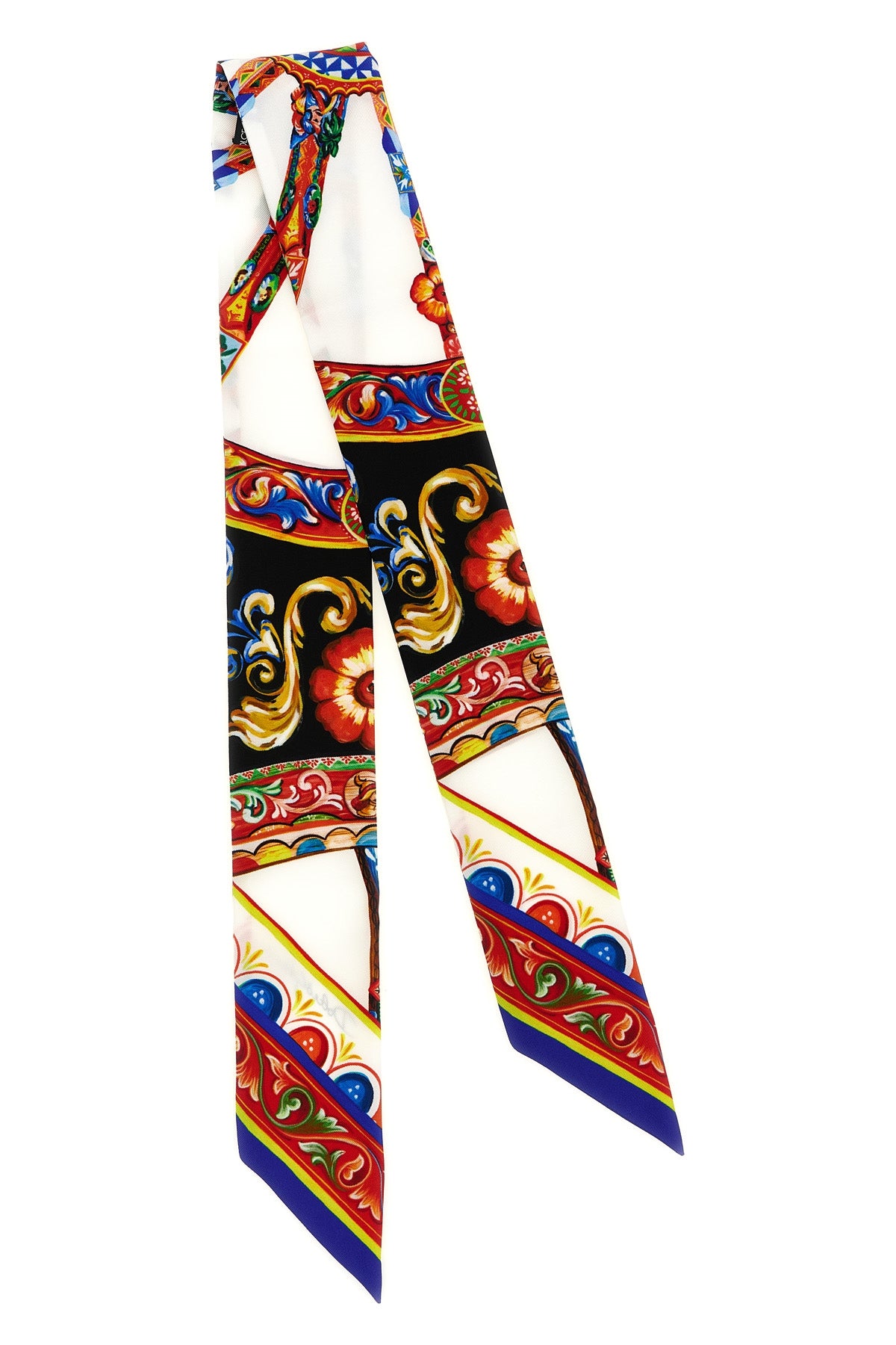 DOLCE amp; GABBANA OS carretto print silk twill bandeau