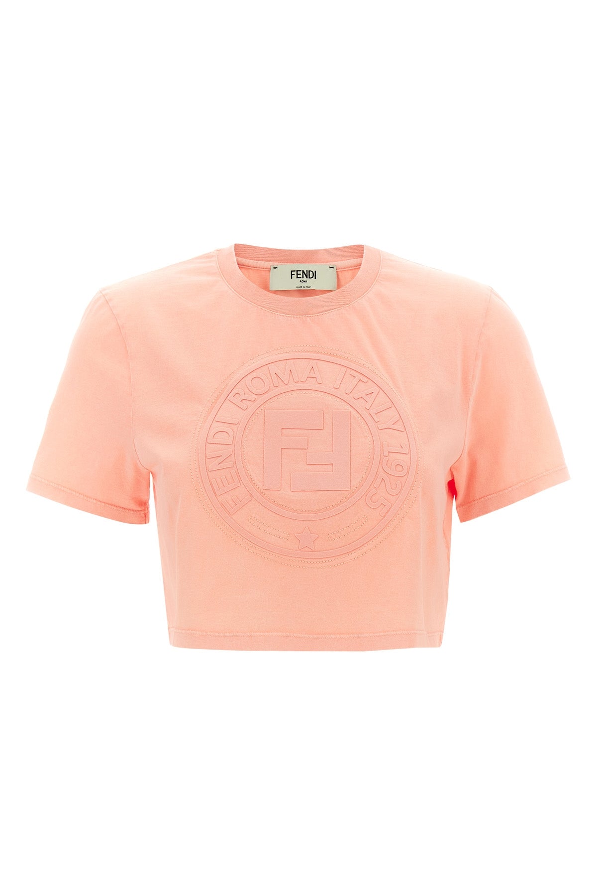 FENDI L vintage effect cotton t-shirt