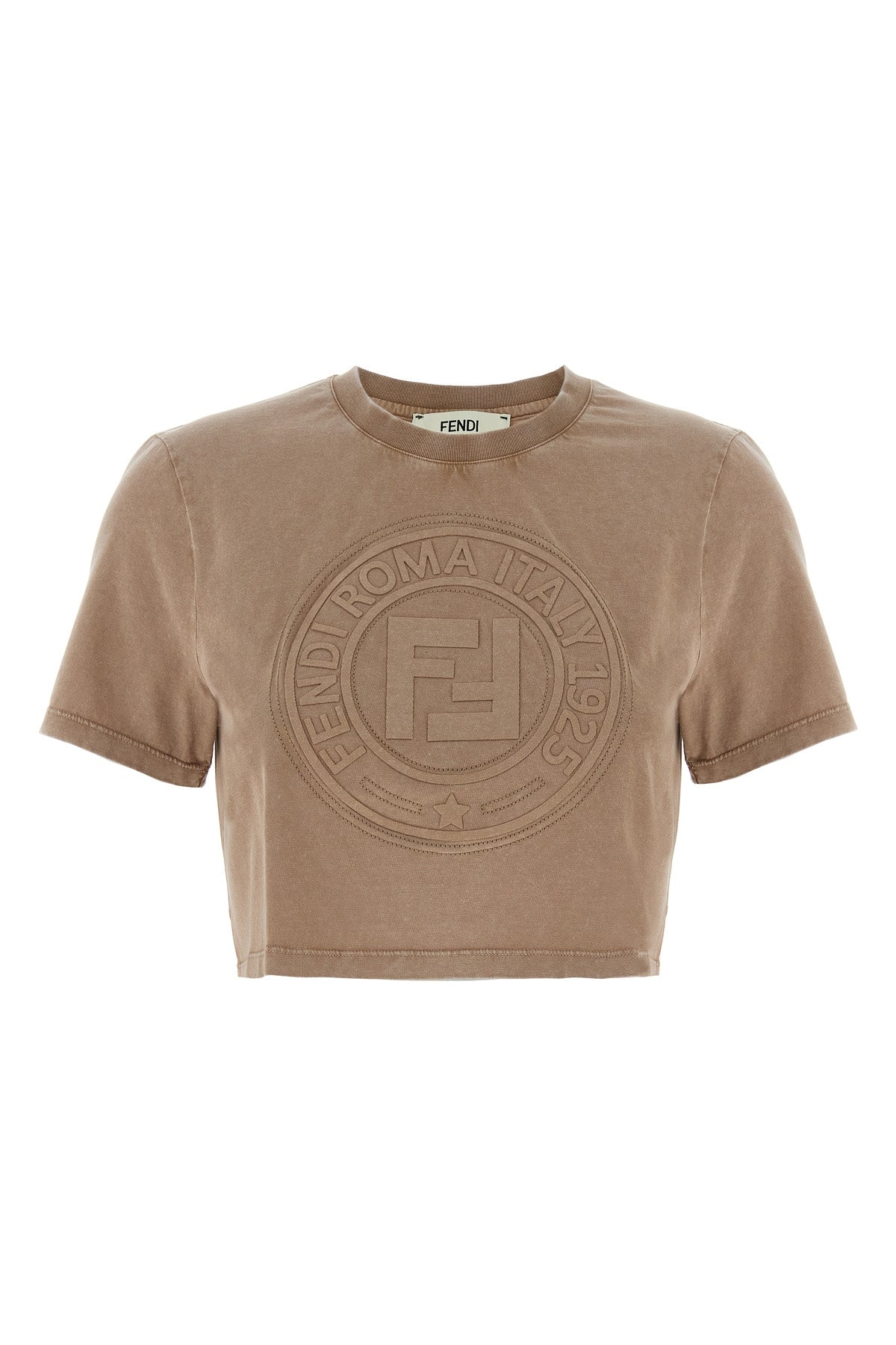 FENDI M vintage effect cotton t-shirt