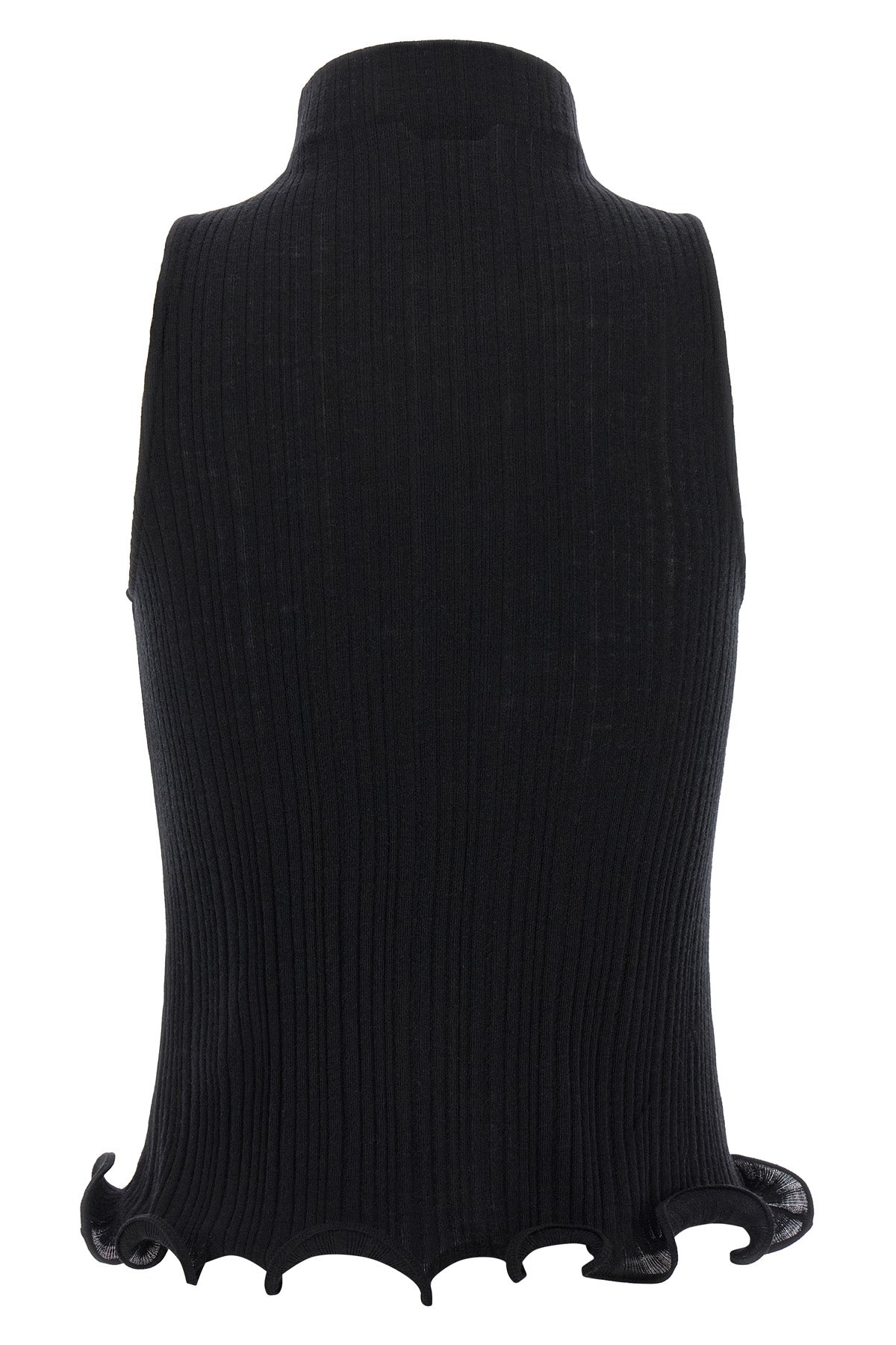 FENDI 42 ribbed cotton jersey top