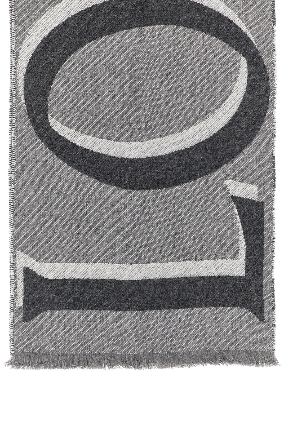 LOEWE OS double-sided wool and cashmere blend scarf