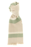 double-sided wool and cashmere blend scarf