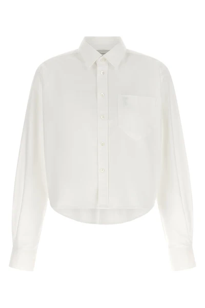 the ami paris shirt redefines traditional tailoring through a contemporary cropp