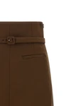 the ami paris midi skirt defines a structured pencil silhouette through the use