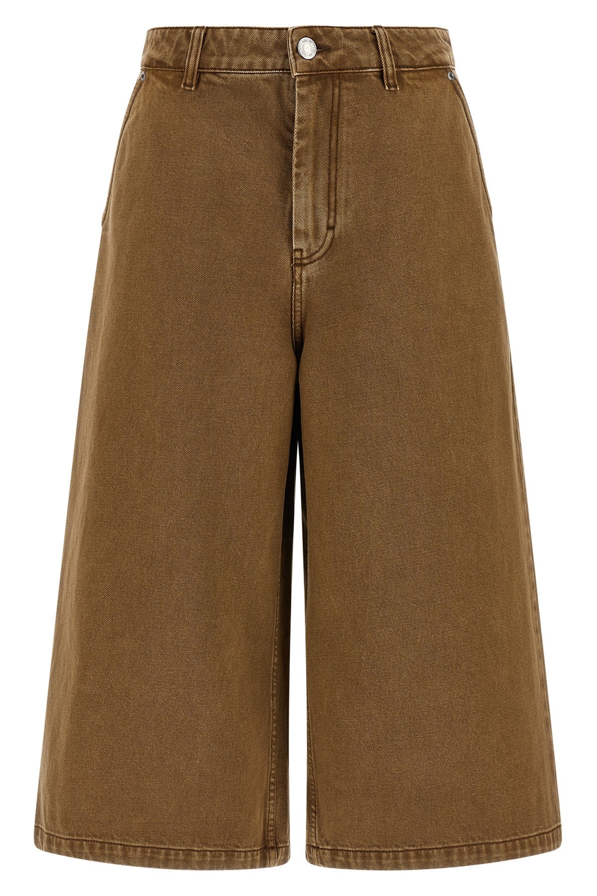 AMI PARIS 26 garment-dyed cotton denim bermuda shorts
