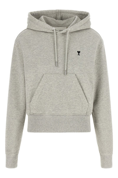 the ami paris loopback lightweight cotton sweatshirt defines a casual-chic aesth