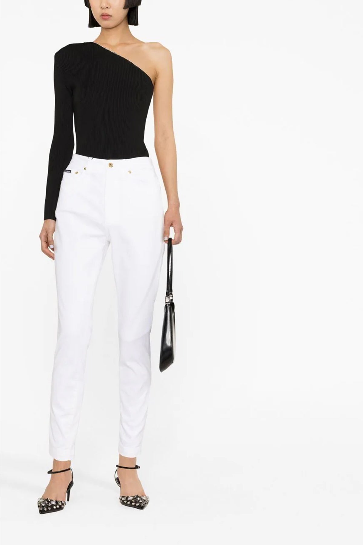DOLCE amp; GABBANA 46 audrey five-pocket denim jeans