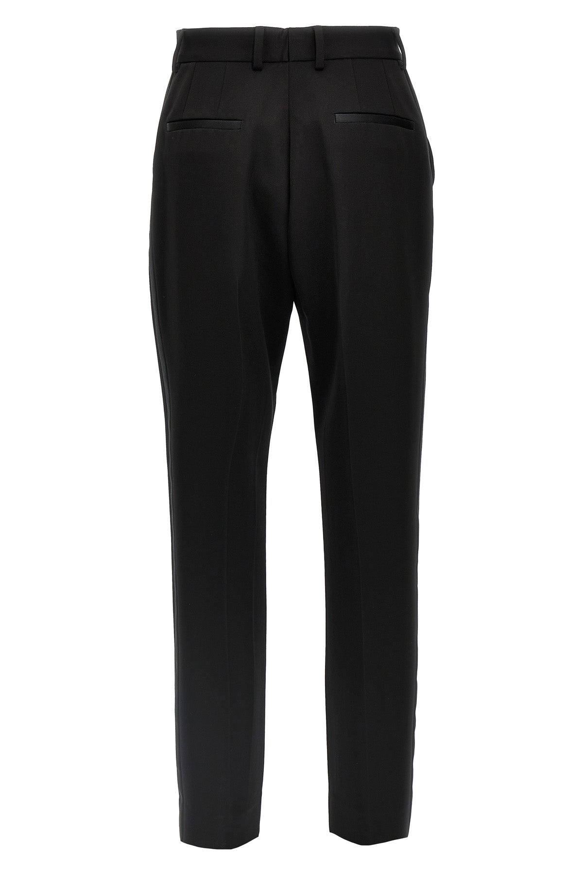 DOLCE amp; GABBANA 40 high-waisted tuxedo wool gabardine pants