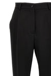 high-waisted tuxedo wool gabardine pants