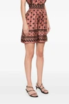 all over dg logo jacquard silk satin bermuda shorts