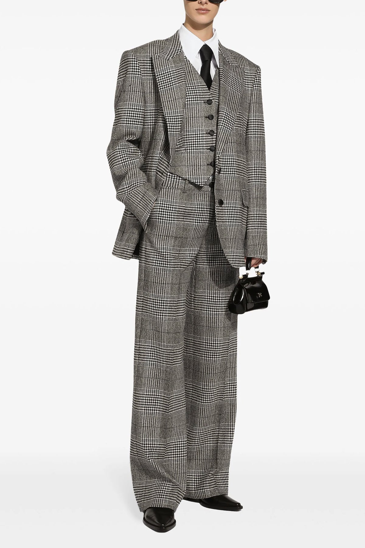 tailored trousers in cashmere blend