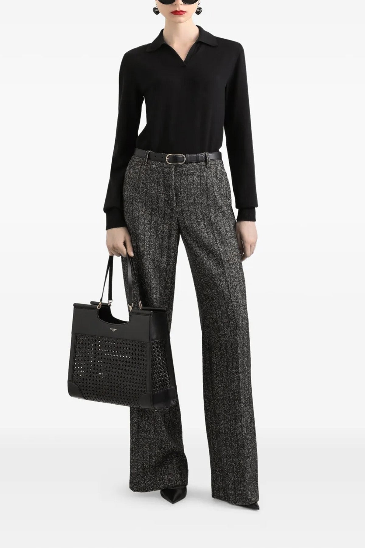 DOLCE amp; GABBANA 40 striped wool trousers