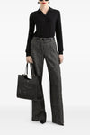striped wool trousers