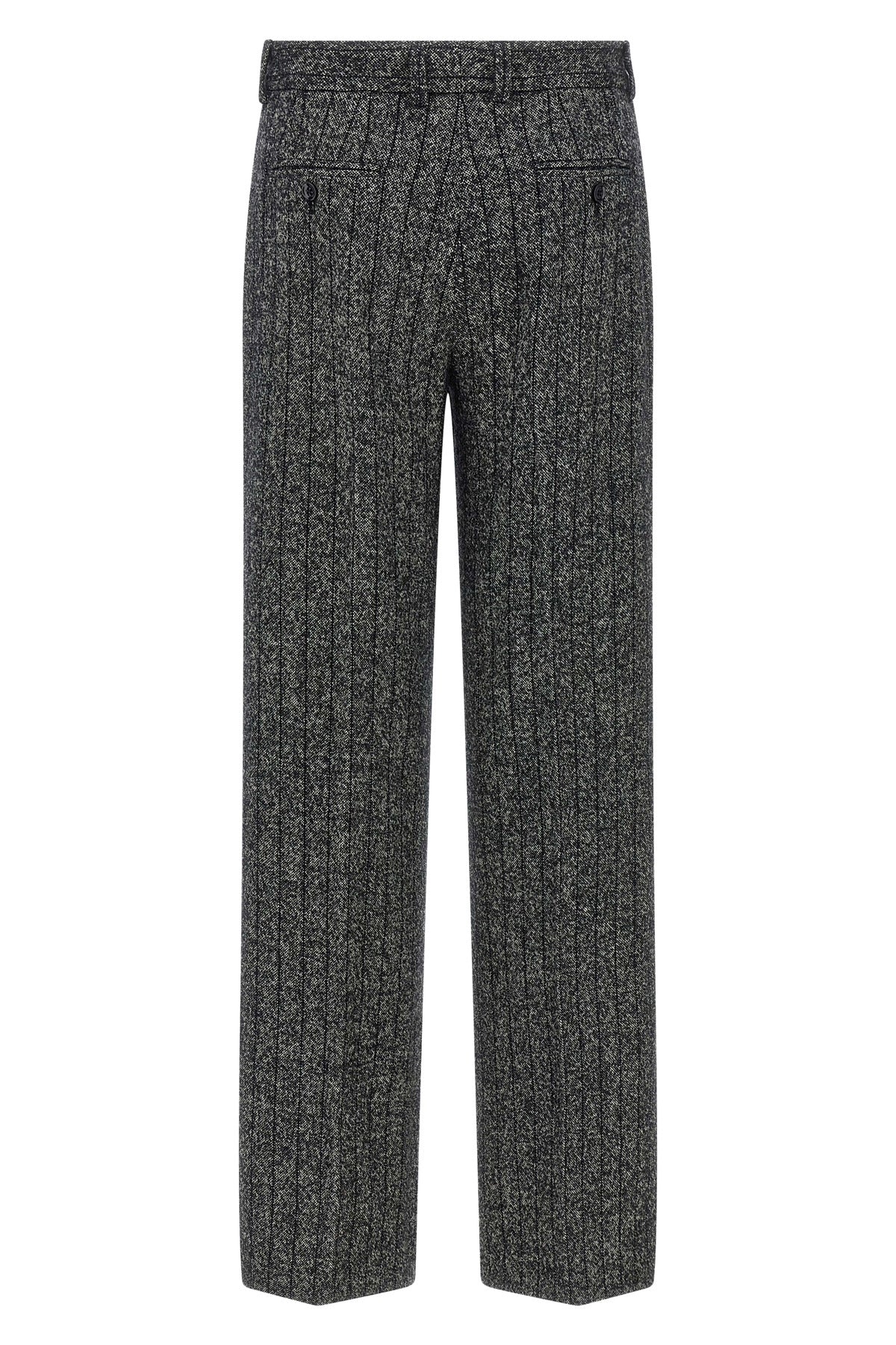 striped wool trousers