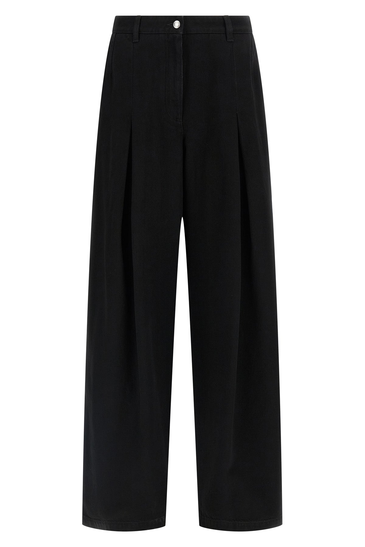 shara jeans in garment-dyed cotton denim