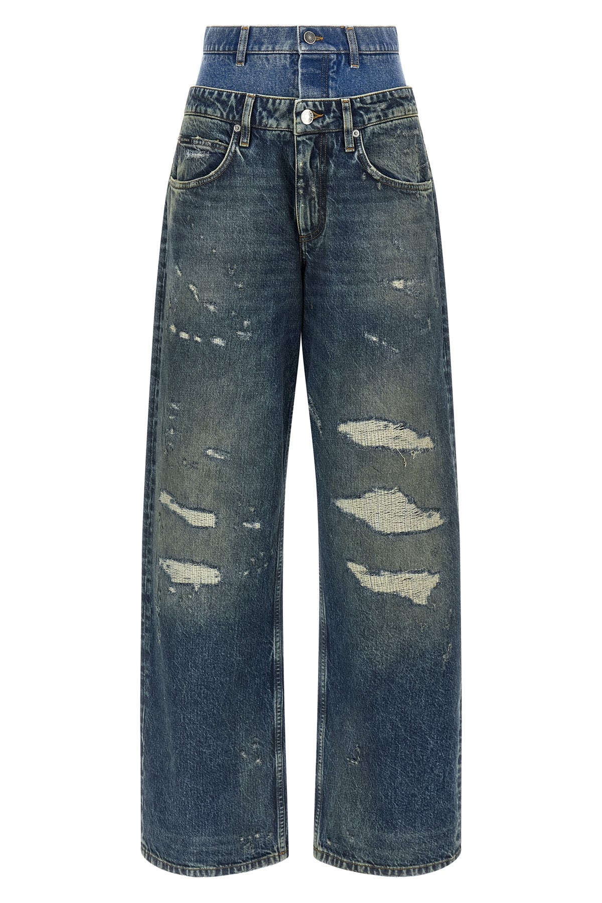DOLCE amp; GABBANA 36 used-effect stonewashed cotton denim jeans