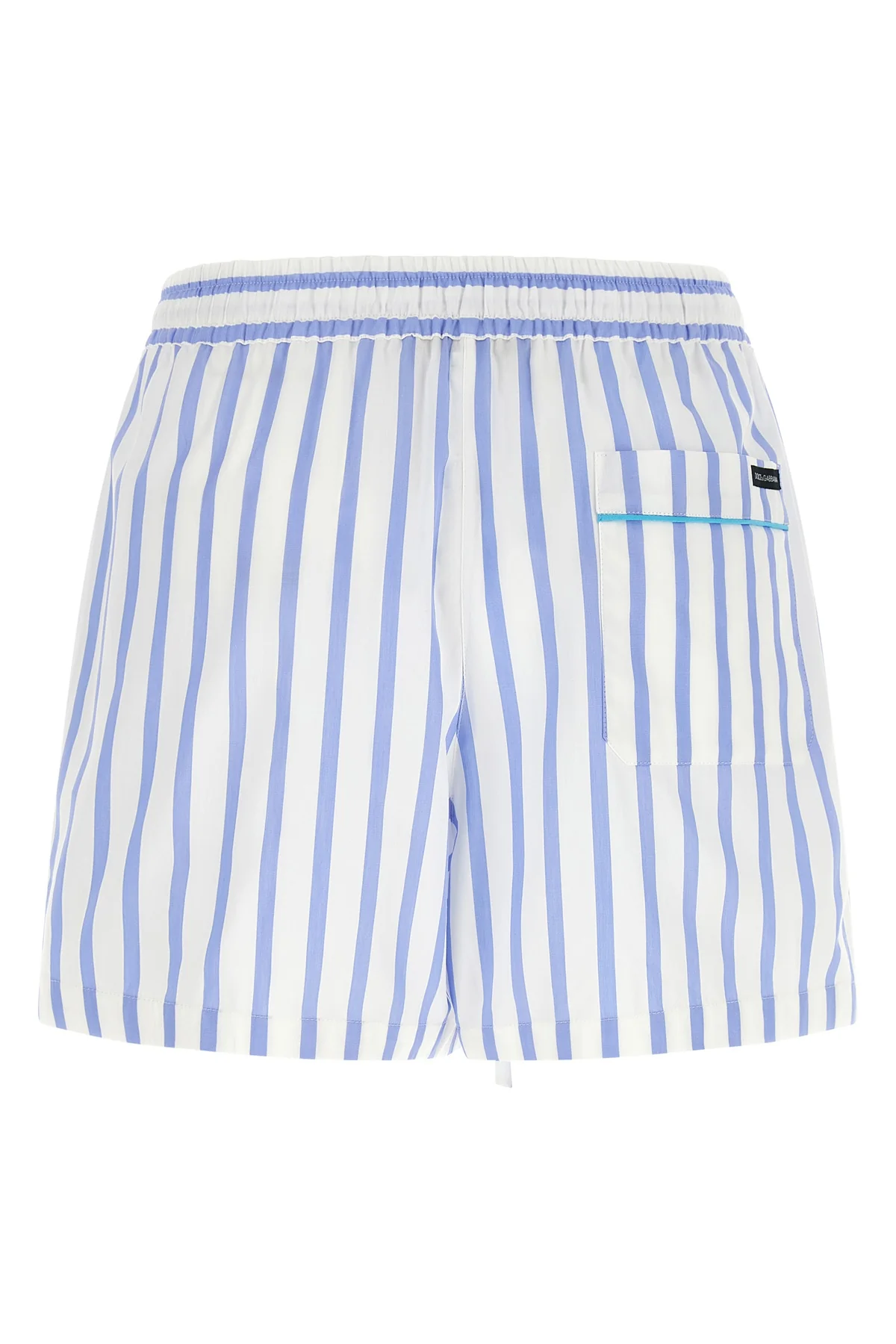 dolce & gabbana poplin bermuda shorts embody casual elegance through fluid sarto