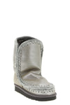 eskimo 24 ankle boots in laminated effect fabric