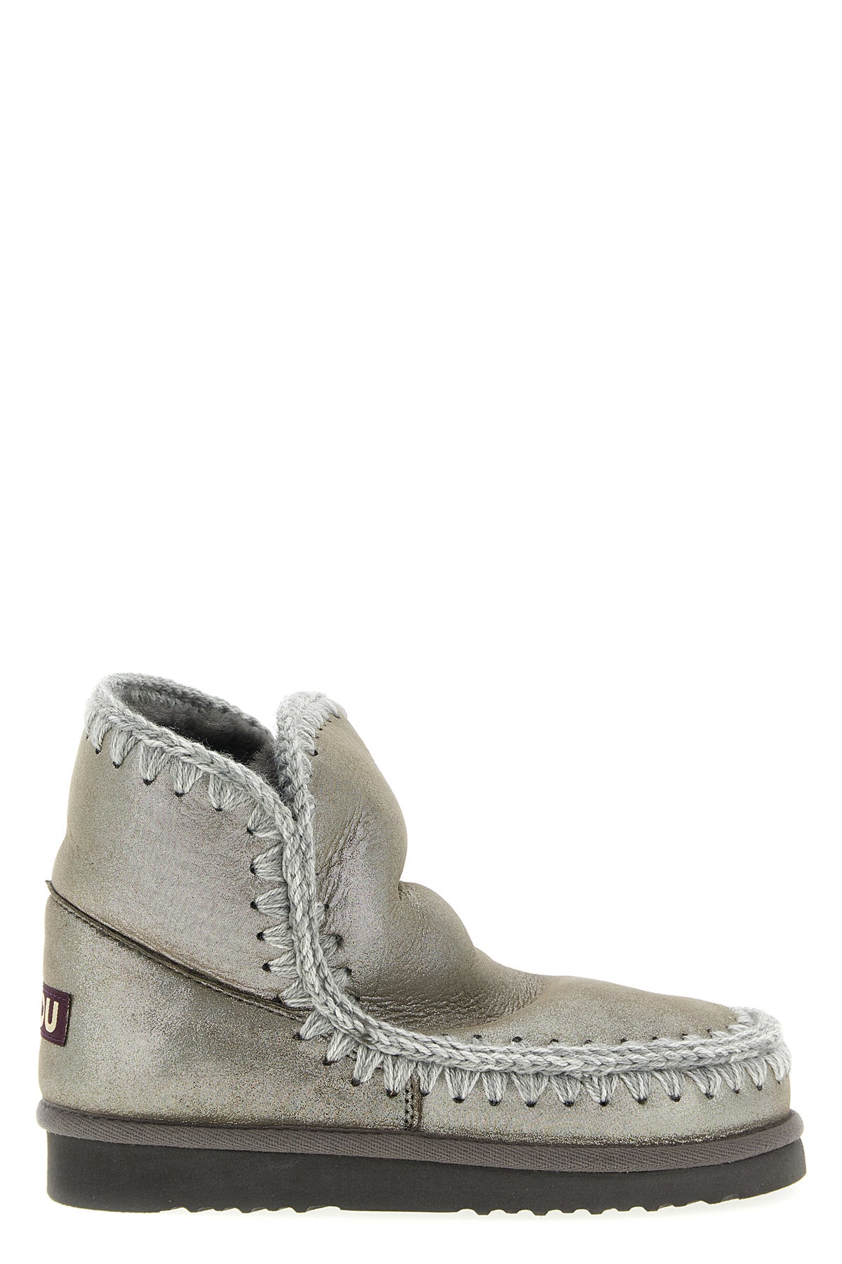 MOU 36 eskimo 18 ankle boots in laminated effect fabric