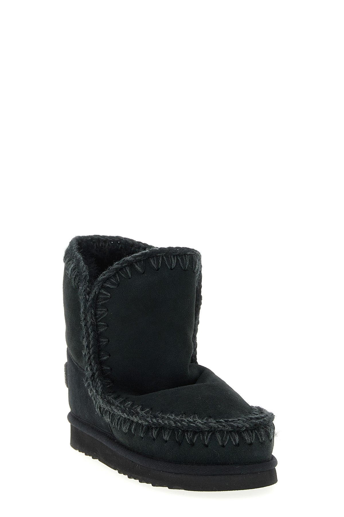 MOU 36 eskimo 18 glitter logo suede ankle boots