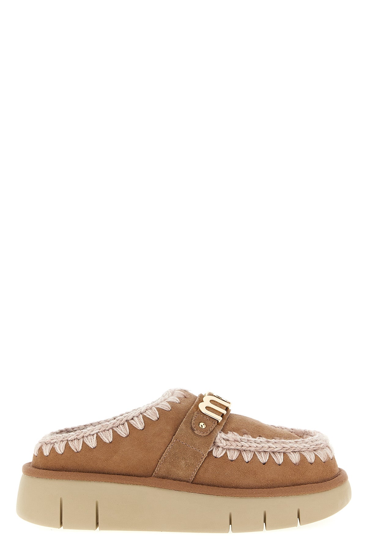 MOU 40 bounce clog suede sabots
