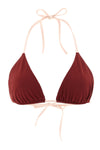fendis triangle bikini top defines the codes of luxury beachwear through a high