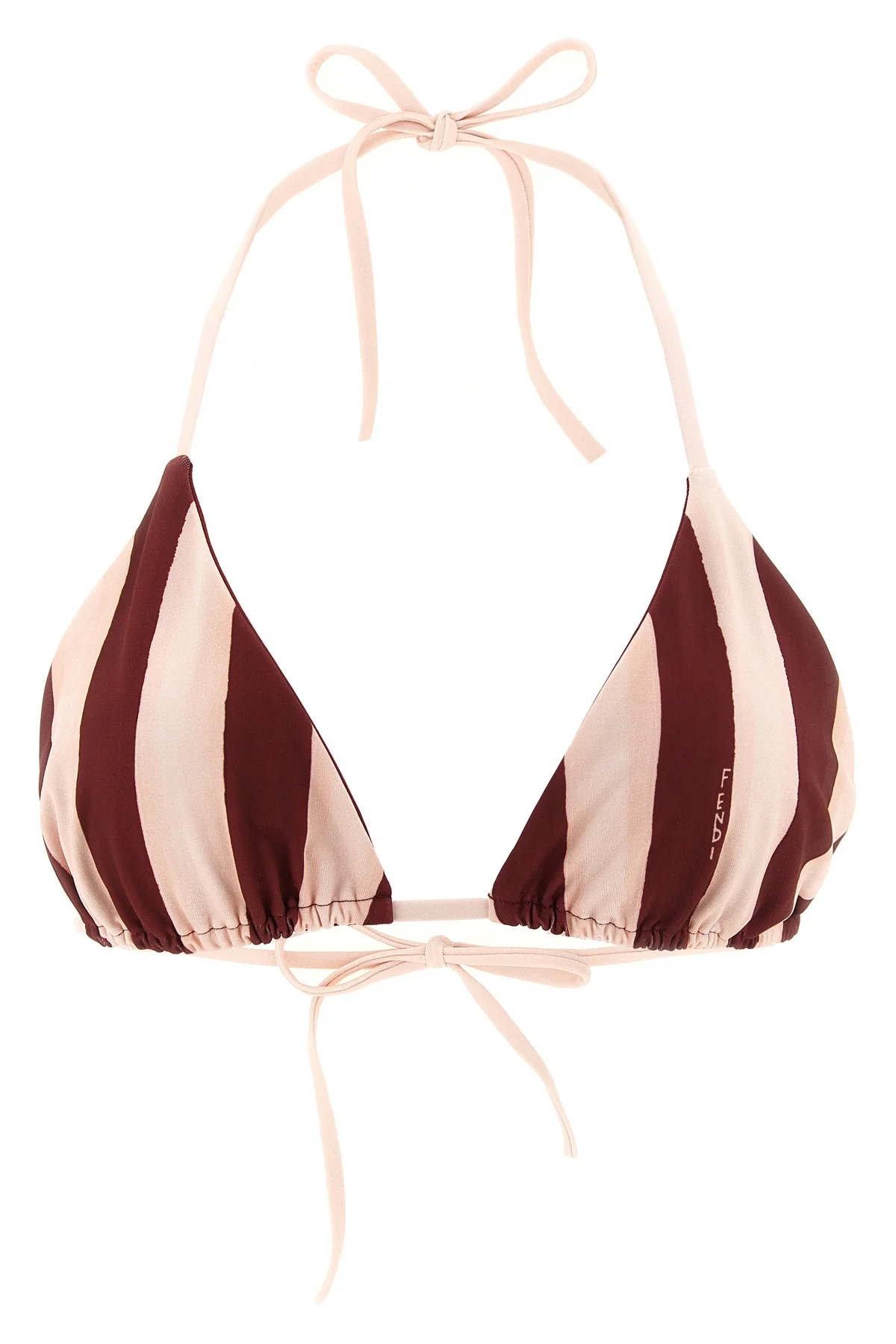 FENDI 38 fendis triangle bikini top defines the codes of luxury beachwear through a high