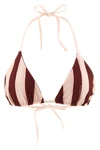 fendis triangle bikini top defines the codes of luxury beachwear through a high