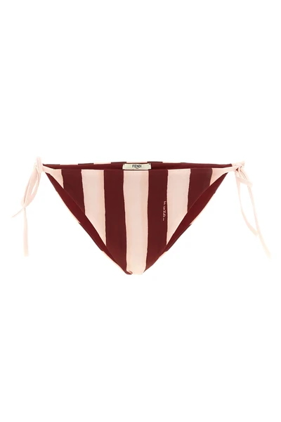 the fendi bikini briefs redefine beachwear aesthetics through a double-sided con