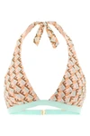 the fendi bikini top redefines beachwear aesthetics through a triangle silhouett