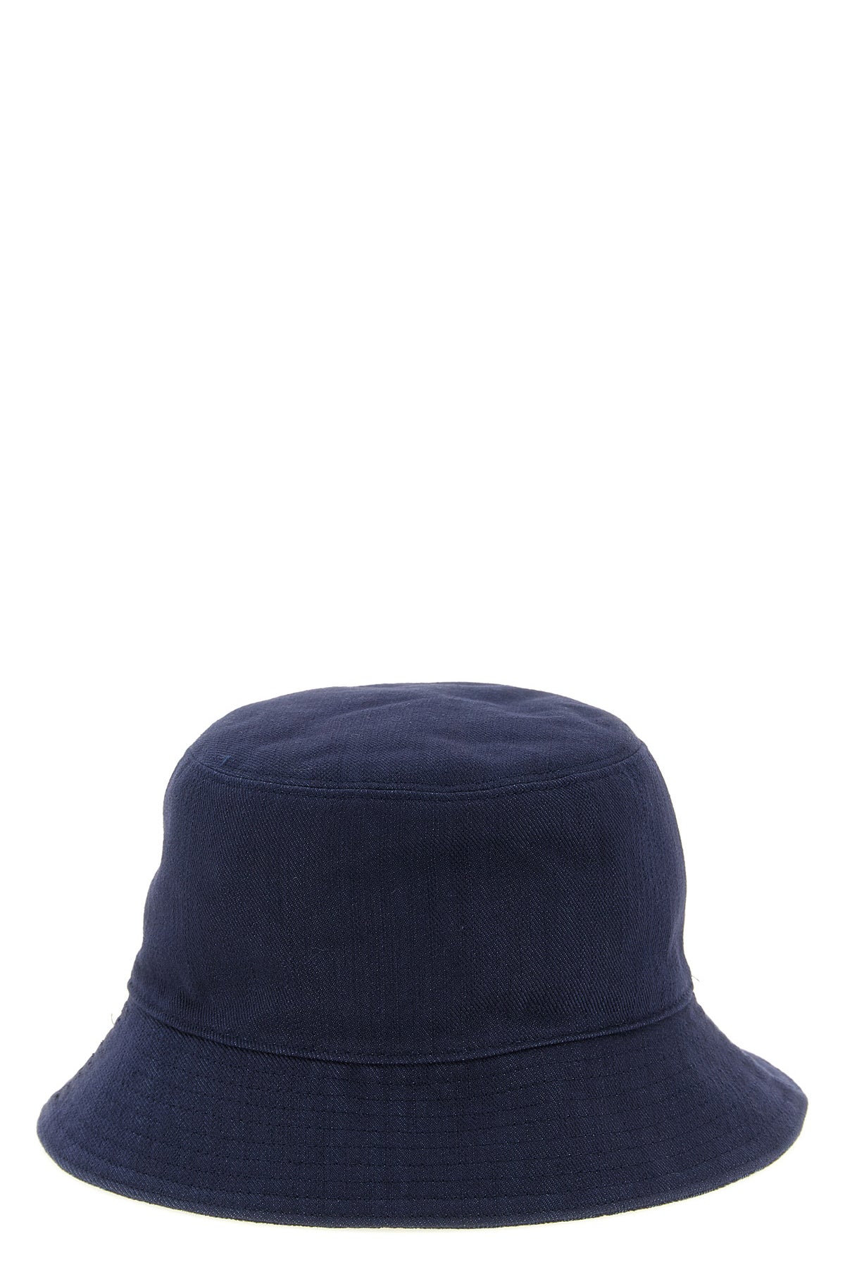 reversible bucket hat in cotton denim