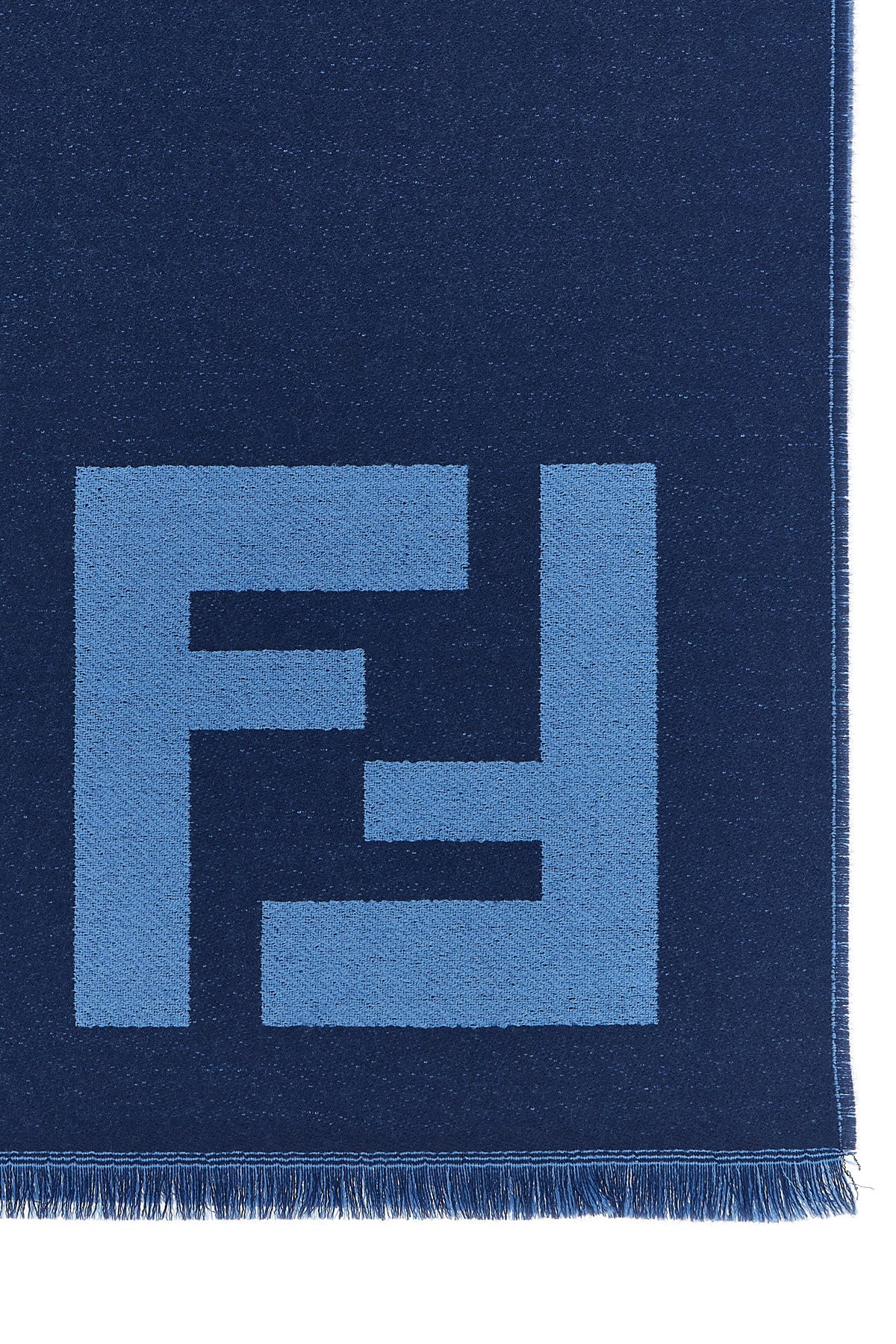 FENDI OS fine wool jacquard scarf
