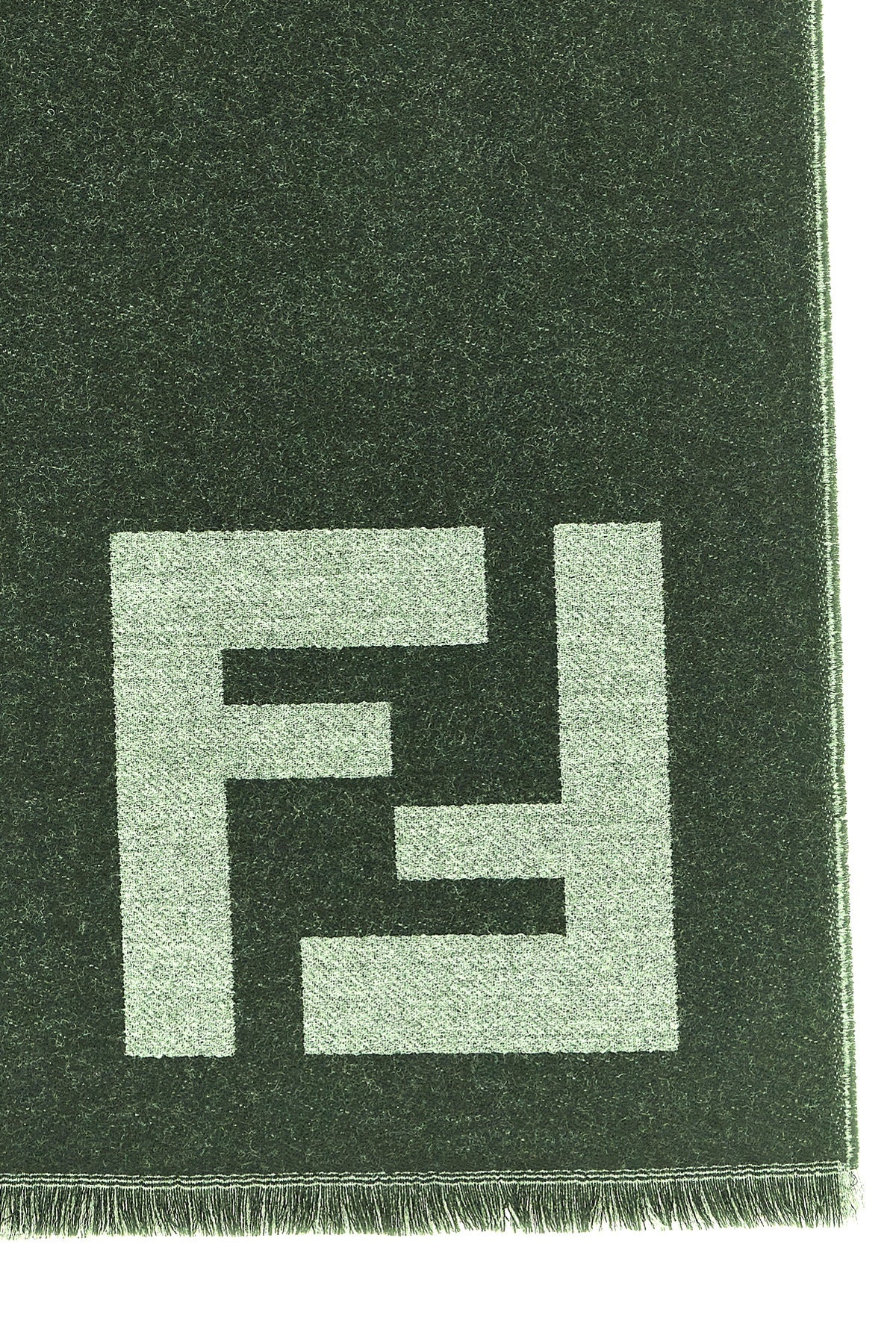 FENDI OS fine wool jacquard scarf