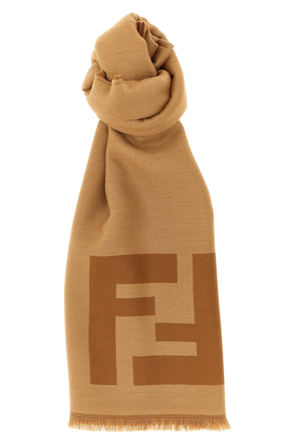 two-tone jacquard scarf of fine soft wool