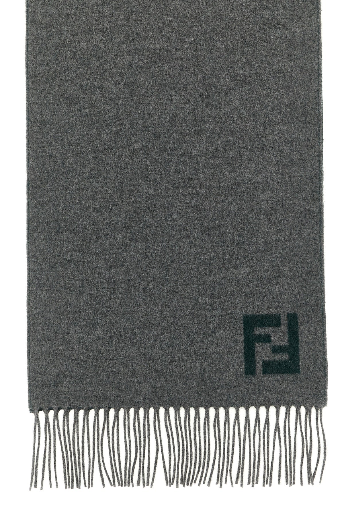FENDI OS double-sided scarf in a fine wool and cashmere combination
