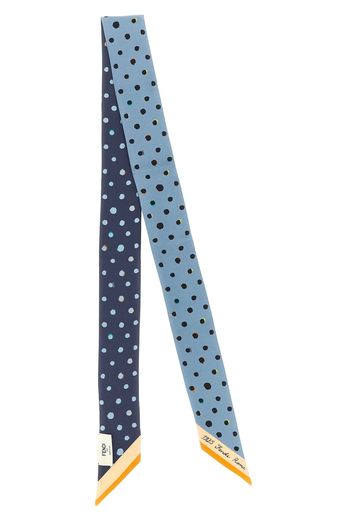 FENDI OS double-sided wrappy silk bandeau