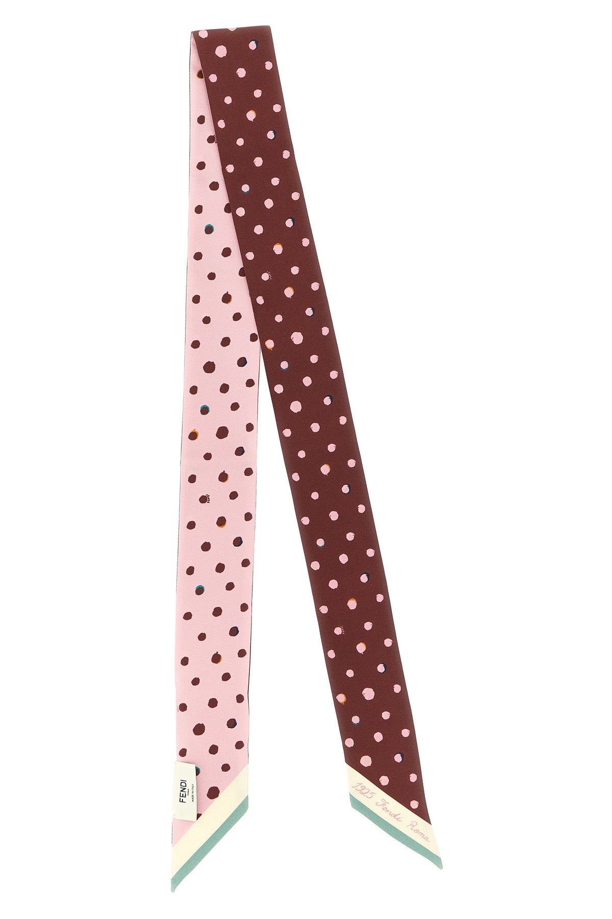 FENDI OS double-sided wrappy silk bandeau
