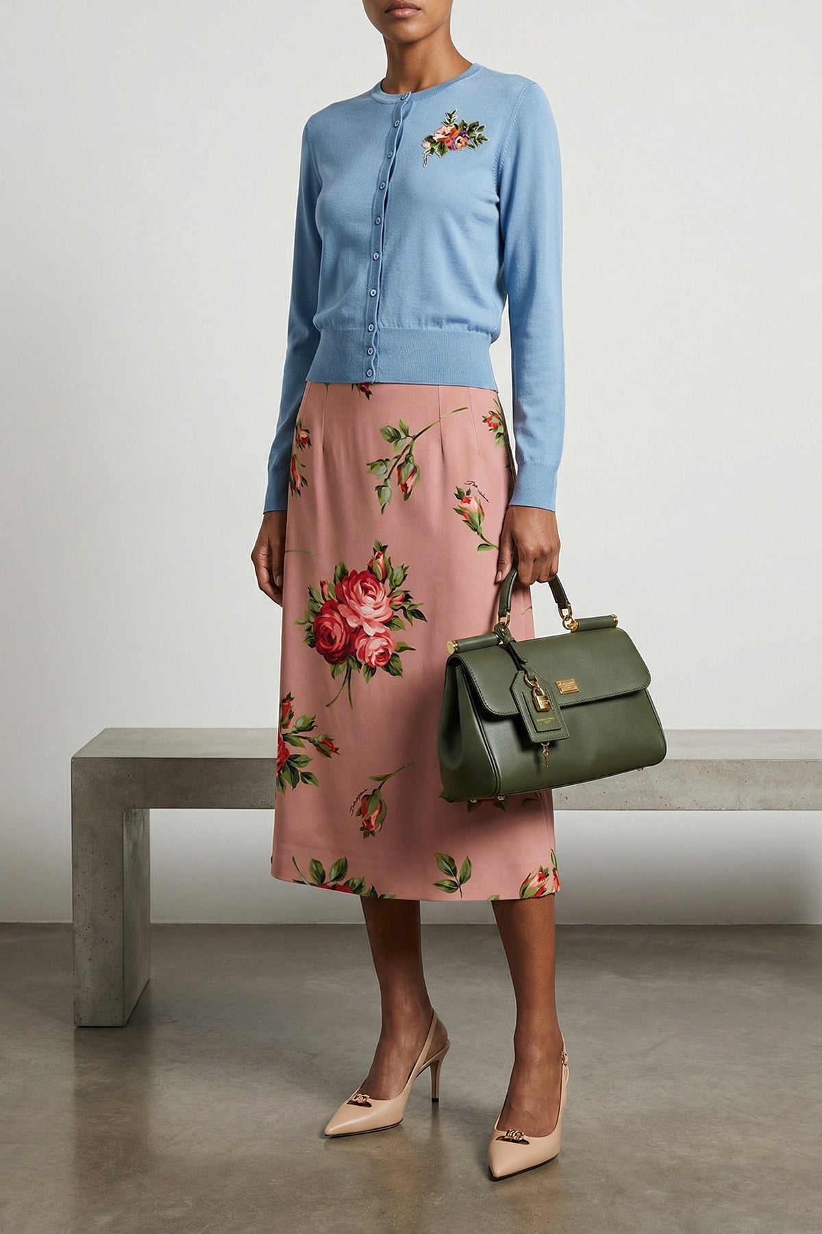 DOLCE amp; GABBANA 44 silk cardigan
