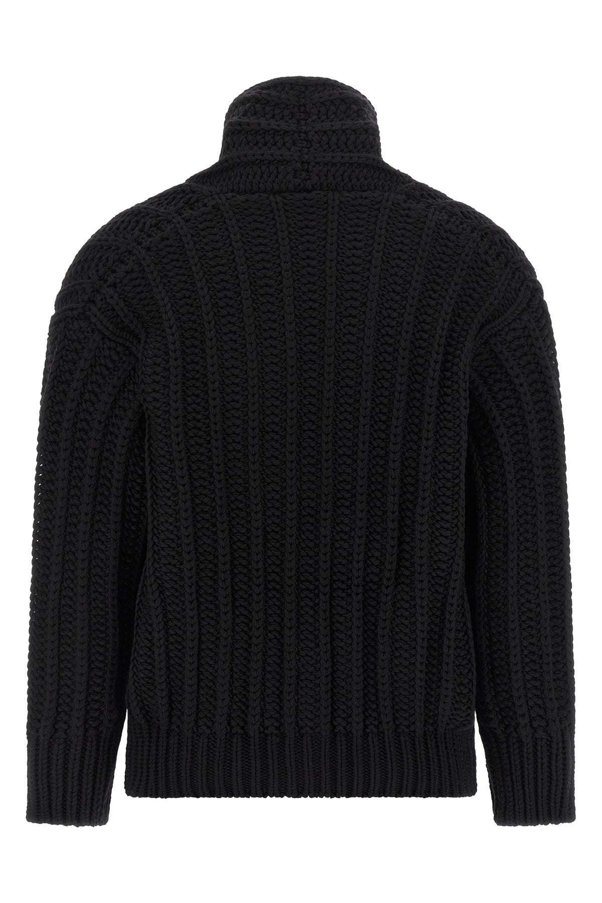 coarse wool cardigan