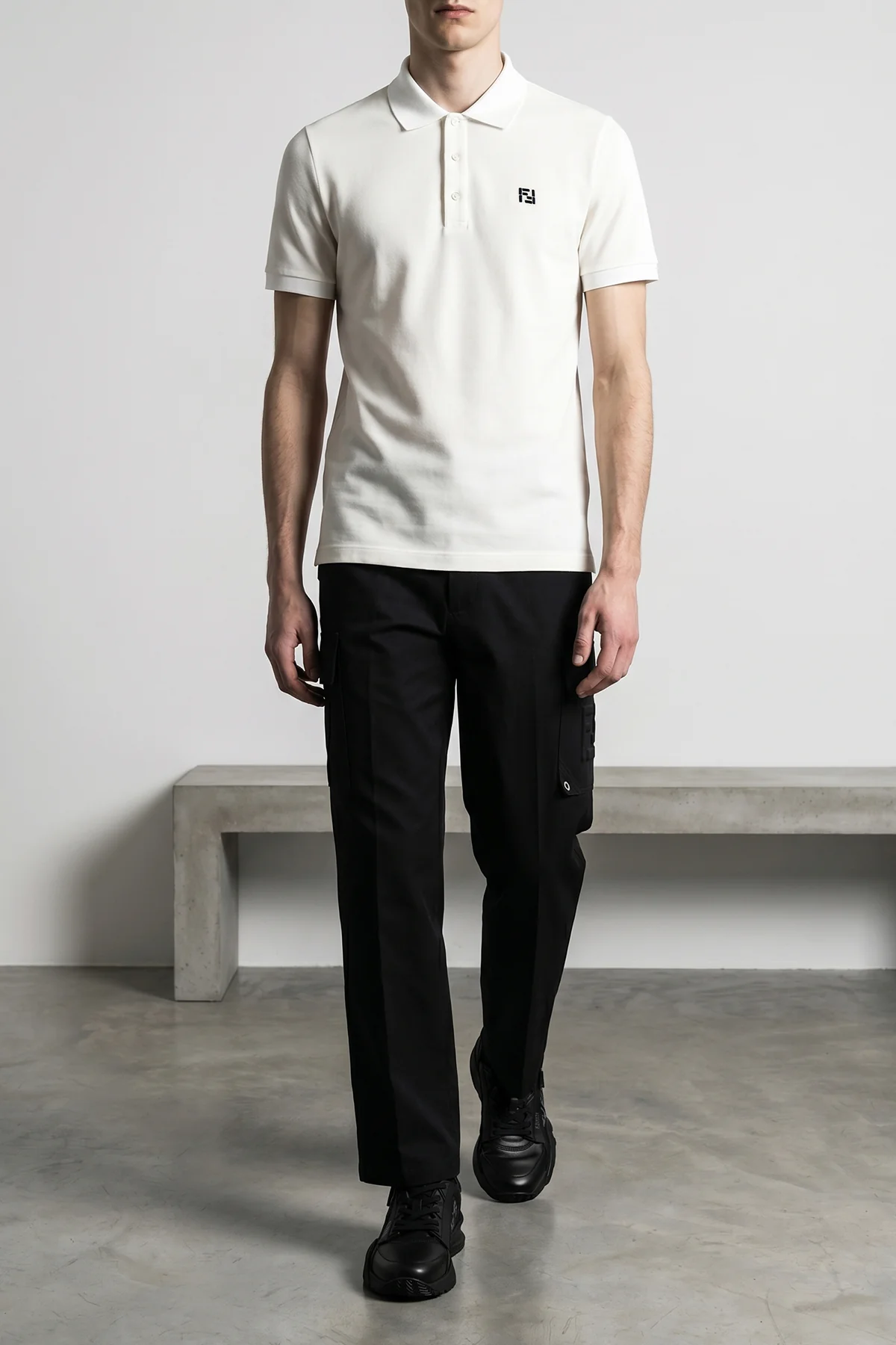 piqué cotton polo shirt